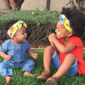 ZerotoTwo headbands, matching headbands, sisters