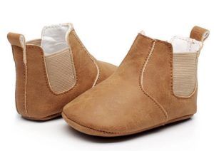 zero to two tan booties