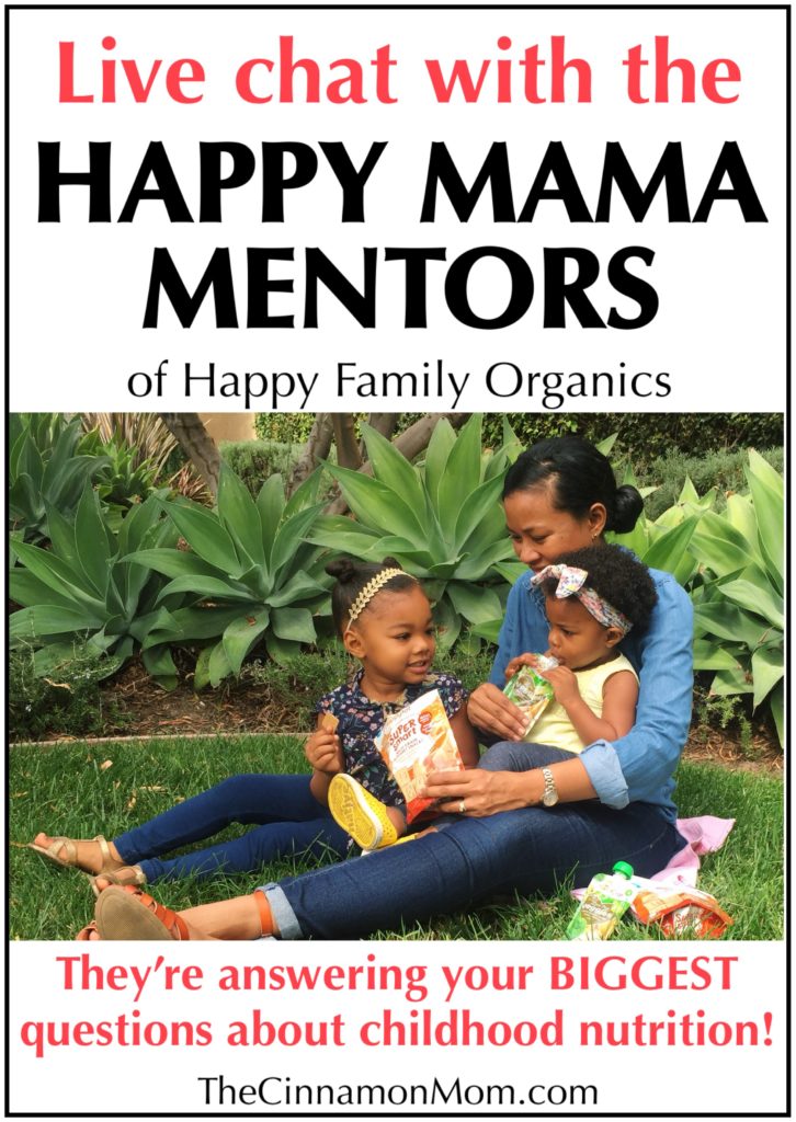 Happy Mama Mentor Chat, healthy snacks for kids, help for families, what to feed your kids