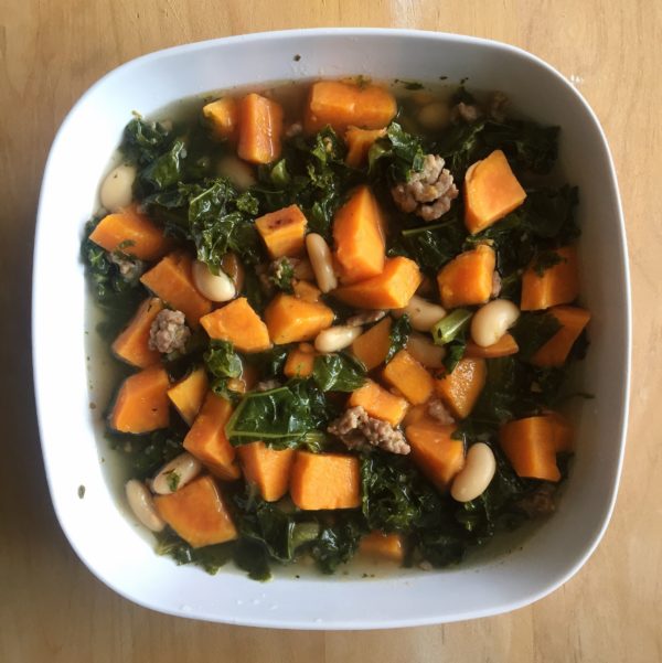 sweet potato kale soup, easy family dinner, dinner recipe