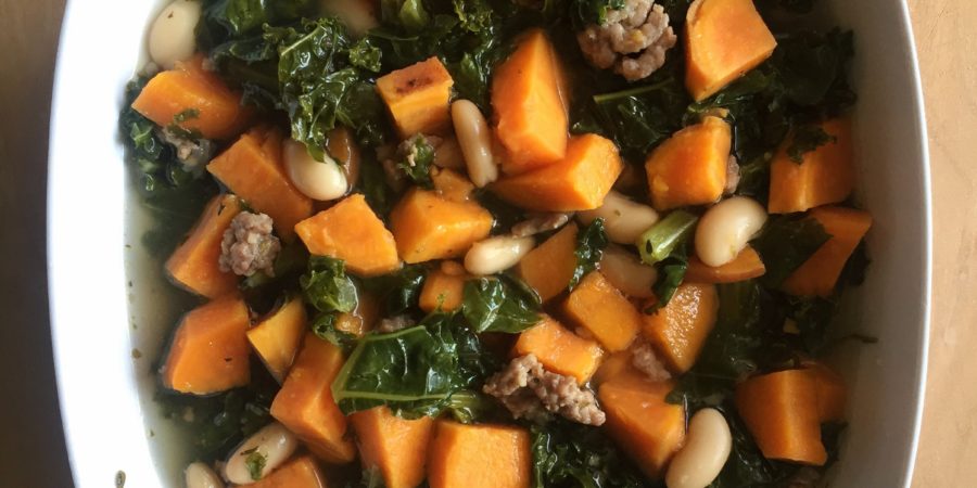 sweet potato kale soup, easy family dinner, dinner recipe