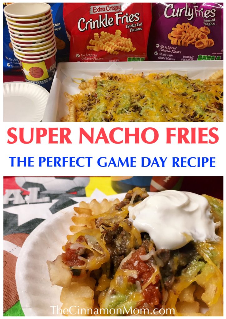 super nacho fries, game day food, easy appetizers, potluck recipes #ad @mccainpotatoes