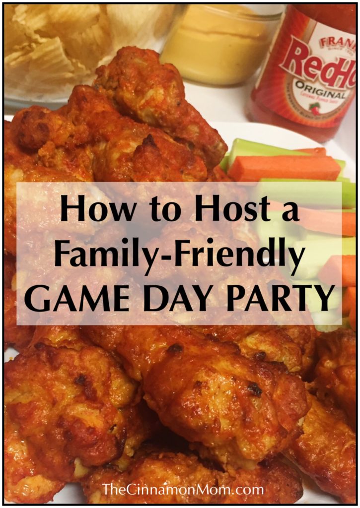 #ad family friendly party, game day party, super bowl party ideas, sports crafts for kids, Frank's red hot wings