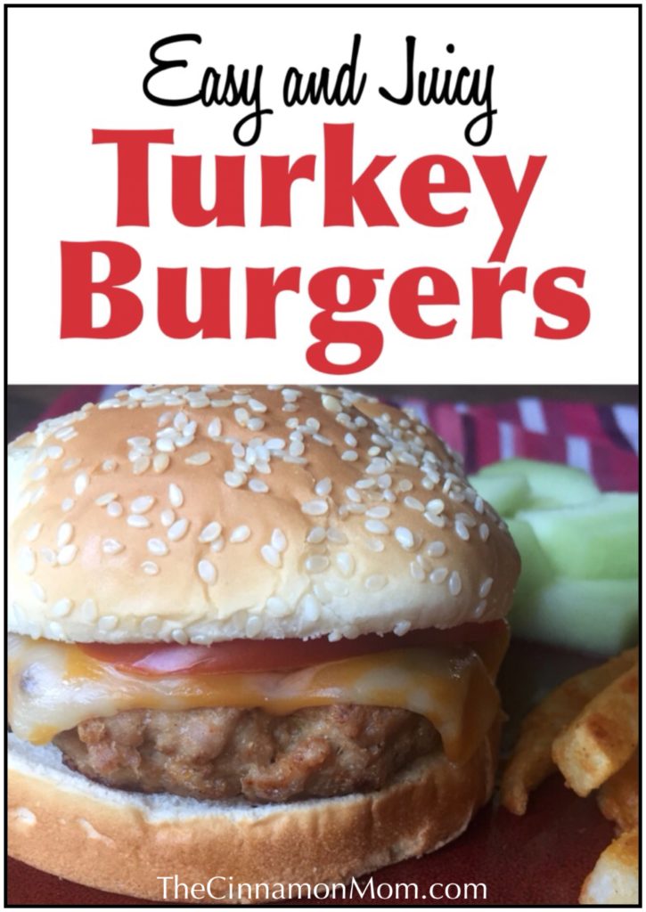easy turkey burger recipe, juicy turkey burgers, easy recipes, family meals