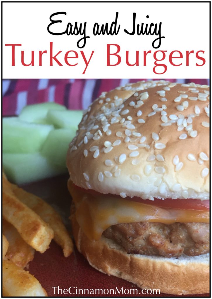 easy turkey burger recipe, juicy turkey burgers, easy recipes, family meals