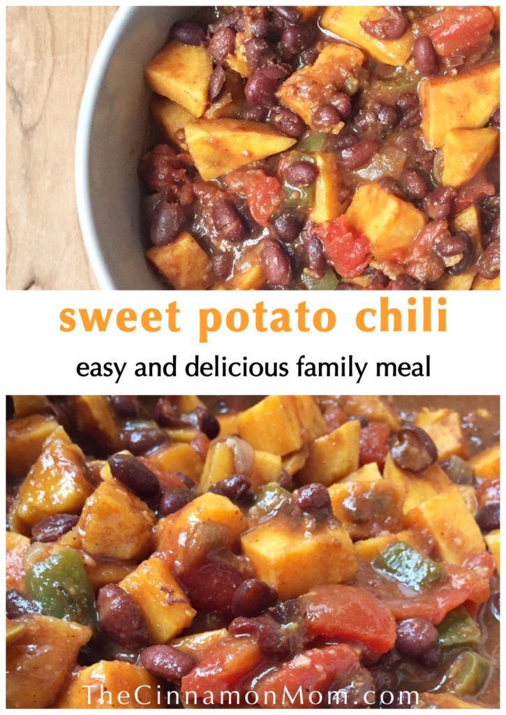 sweet potato chili, sweet potato recipes, easy dinner recipes for family, vegetarian recipes healthy