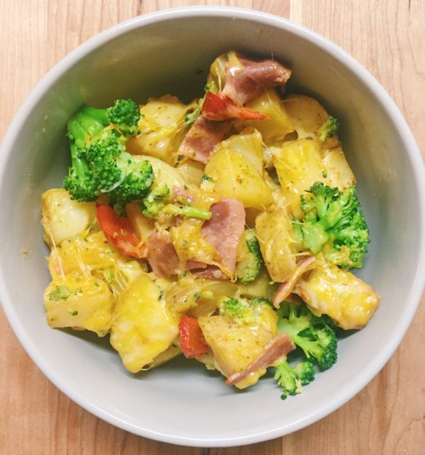 Baked Potato Casserole With Broccoli And Bacon