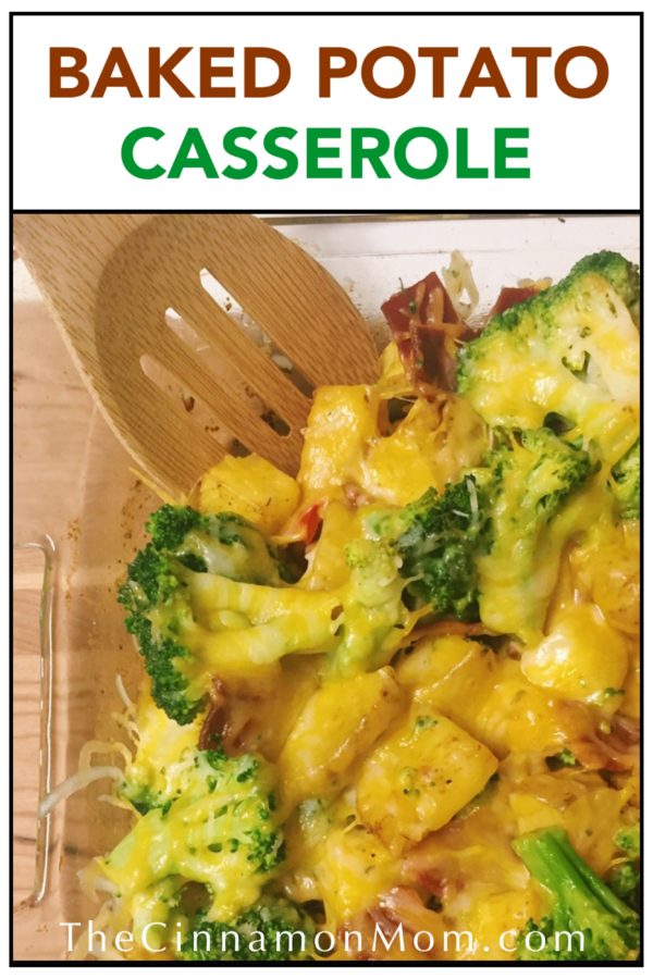 Baked Potato Casserole with Broccoli and Bacon