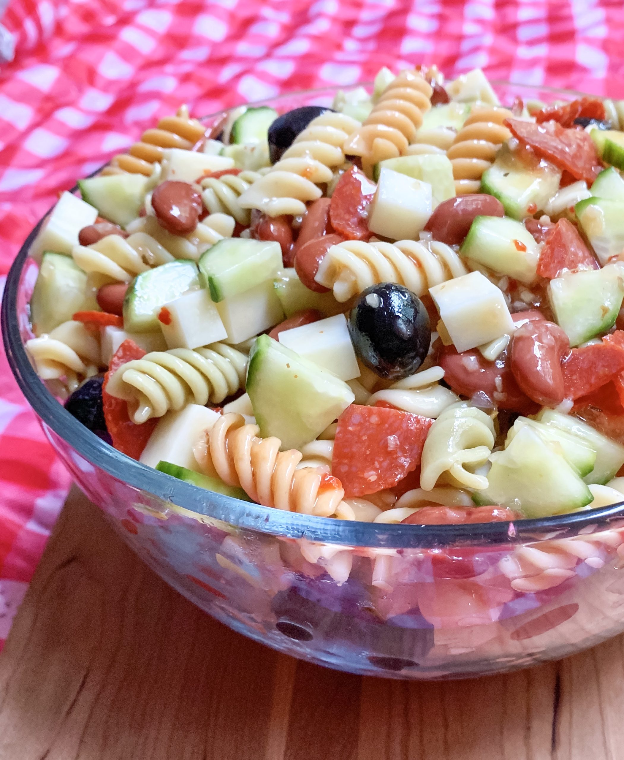 pasta salad, potluck recipe, party food