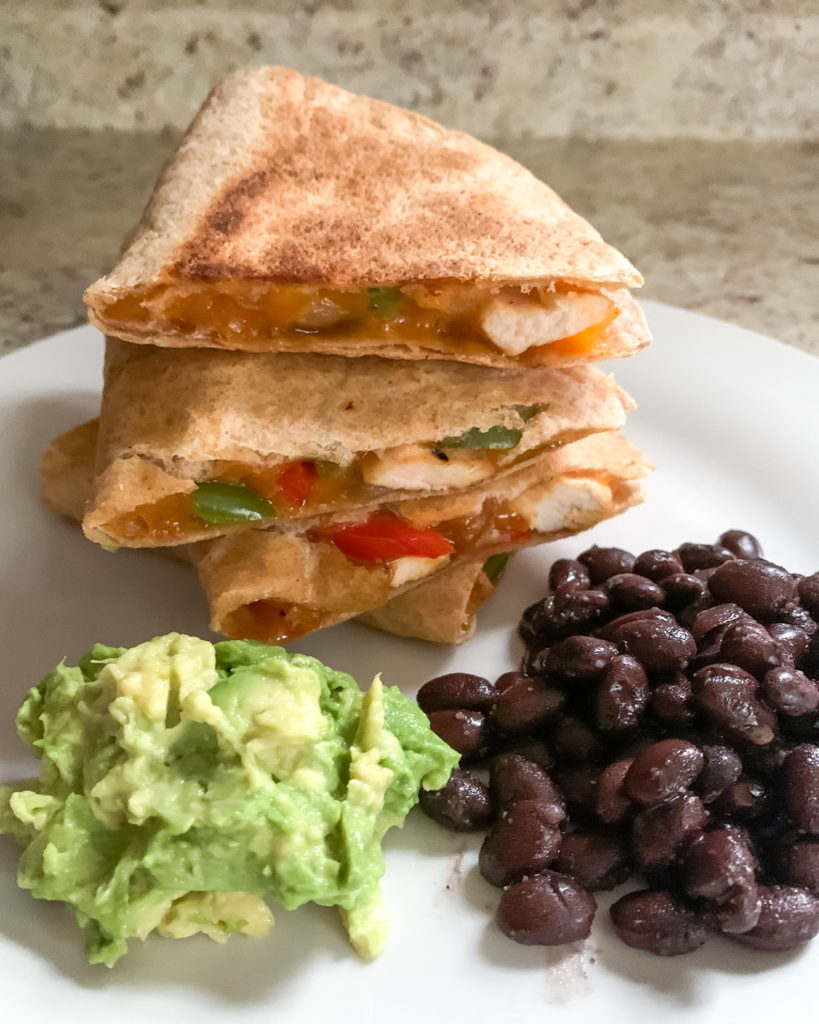 chicken fajita quesadillas, easy dinner recipes, family dinner ideas