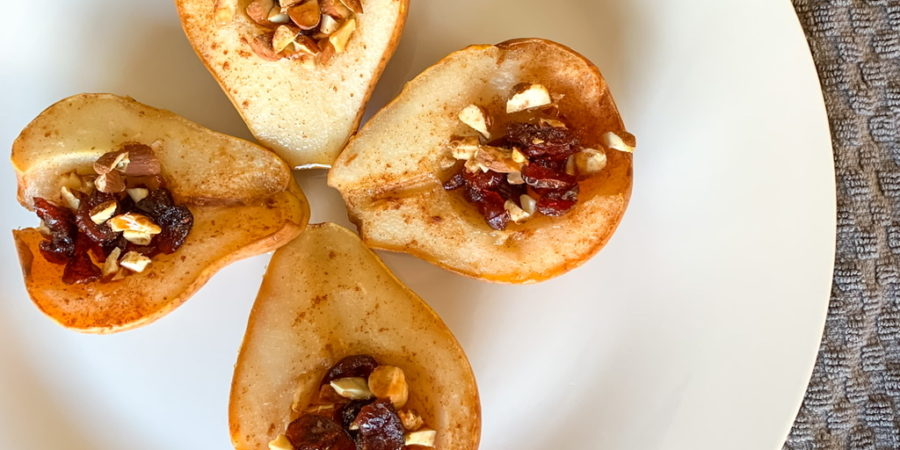 baked pears, healthy treat, healthy dessert recipes, easy desserts