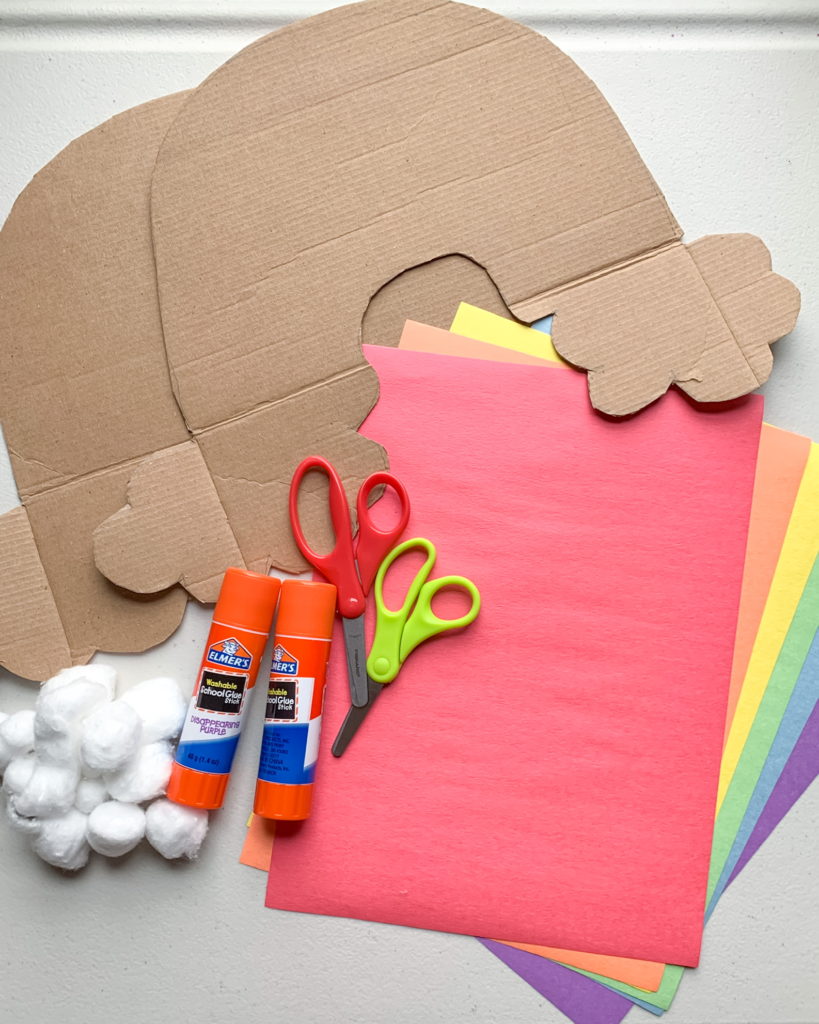rainbow crafts, preschool activities, mosaic rainbows, St Patrick's Day crafts