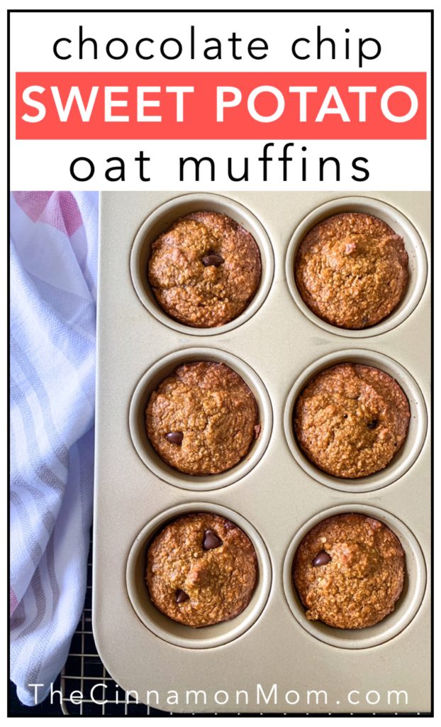 sweet potato chocolate chip oat muffins, comfort baking, easy muffin recipe