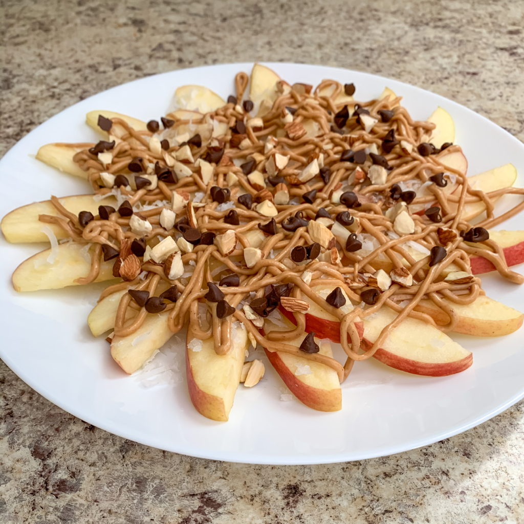 apple nachos, healthy treat, health snack