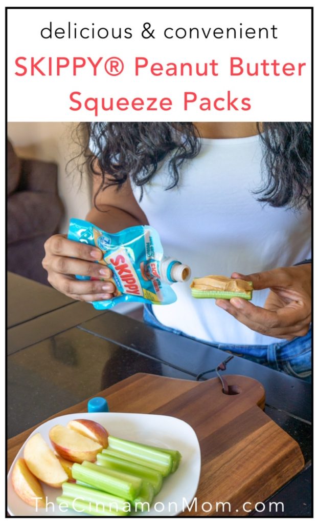Skippy Peanut Butter Squeeze Packs, simple snacks for moms