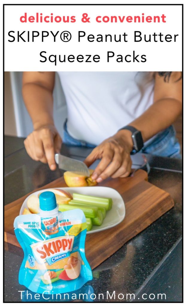 Skippy Peanut Butter Squeeze Packs, simple snacks for moms