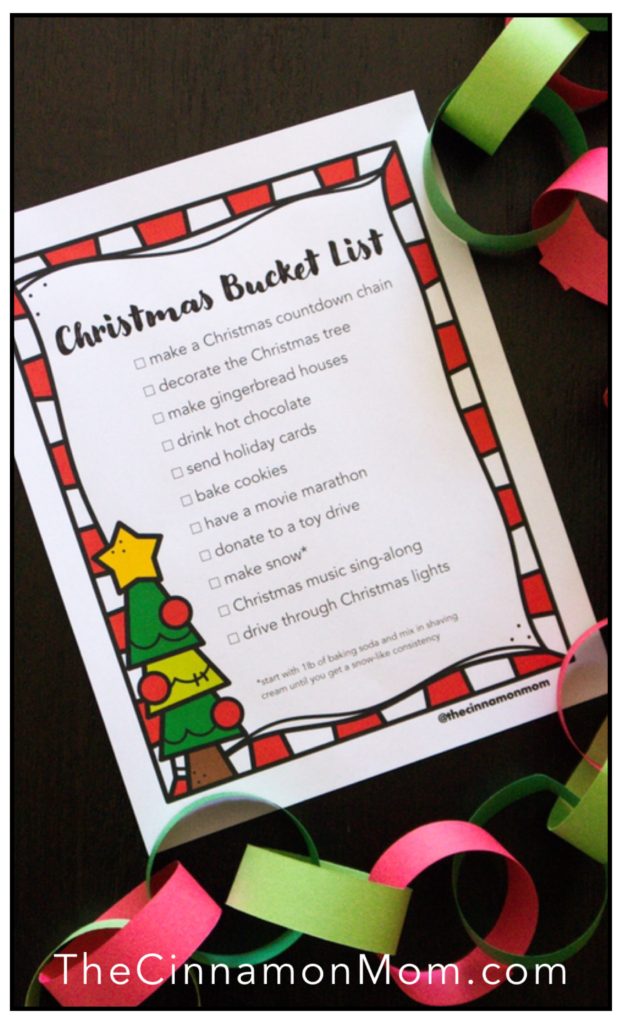 Christmas bucket list, winter bucket list, holiday activities