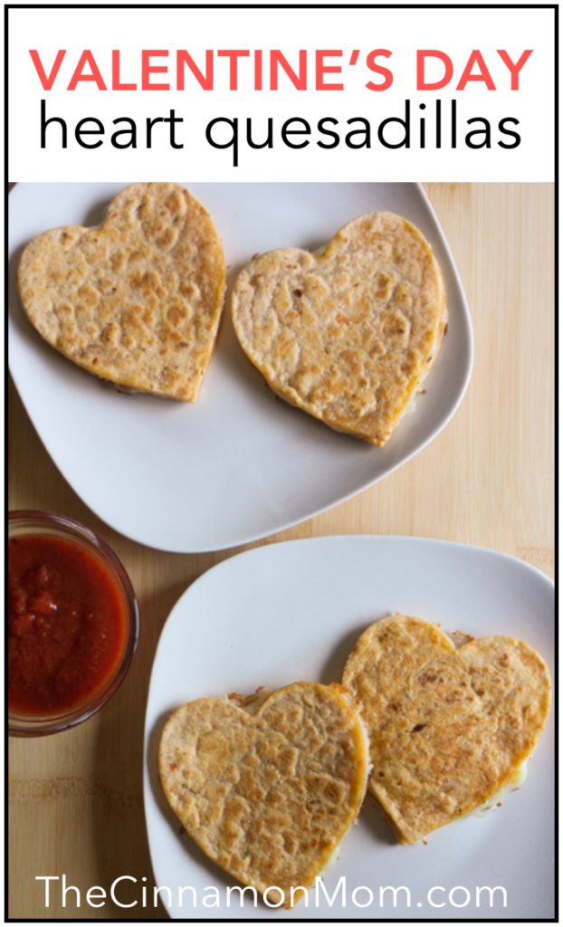 heart quesadillas, Valentine's Day with kids, heart shaped food, kids in the kitchen, easy lunch for kids