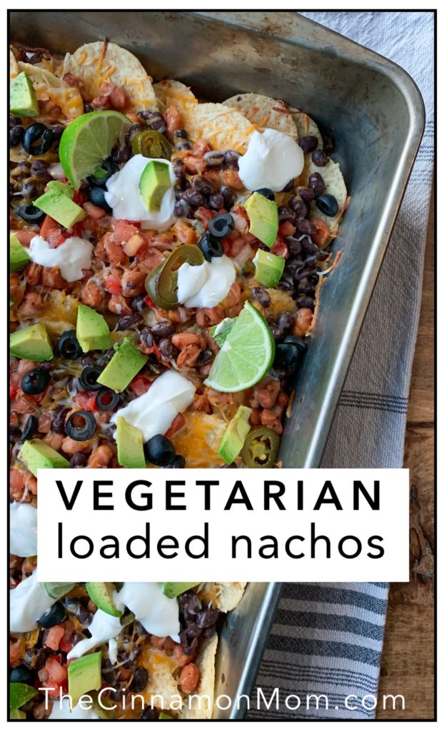 vegetarian loaded nachos