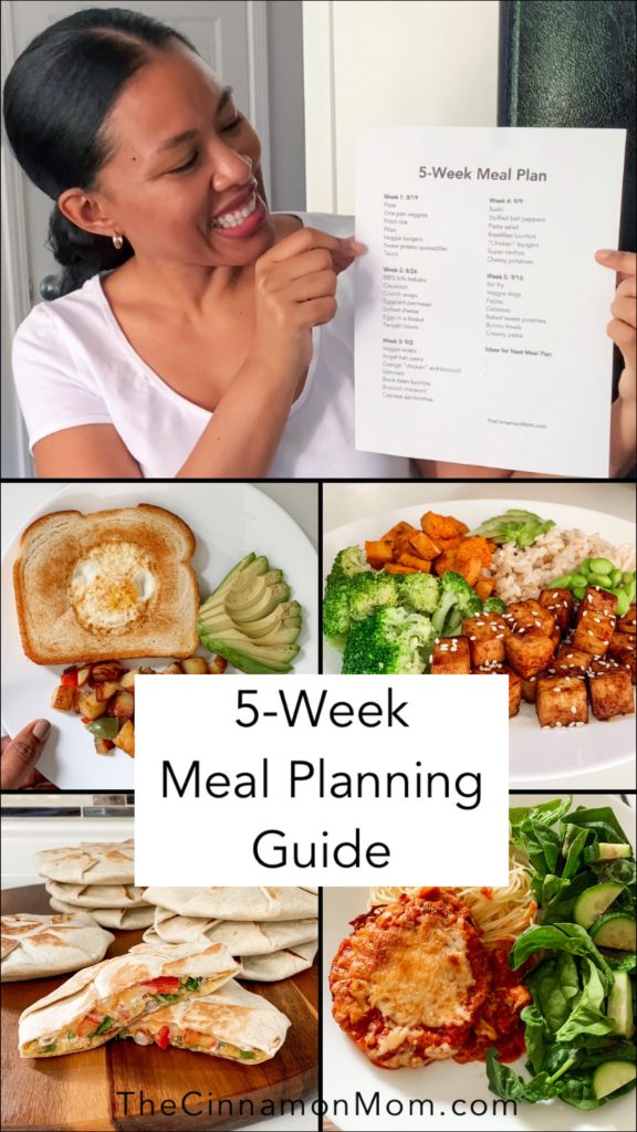 5-week meal planning guide