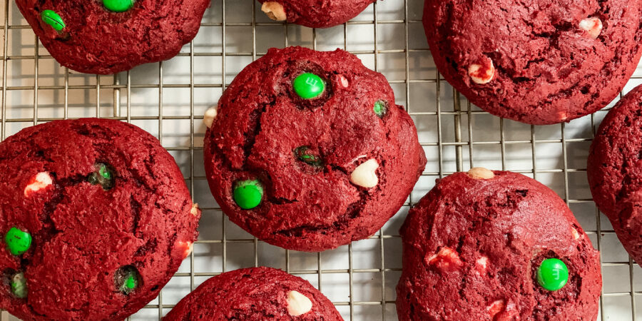 red velvet cake mix cookies