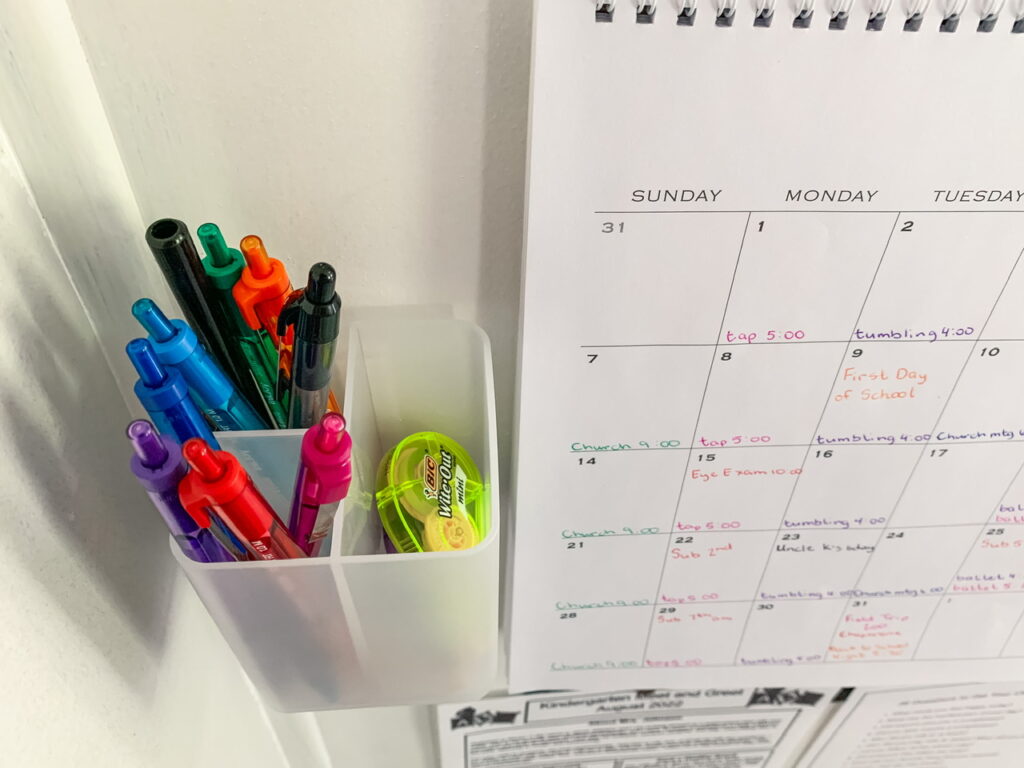 color-coded calendar