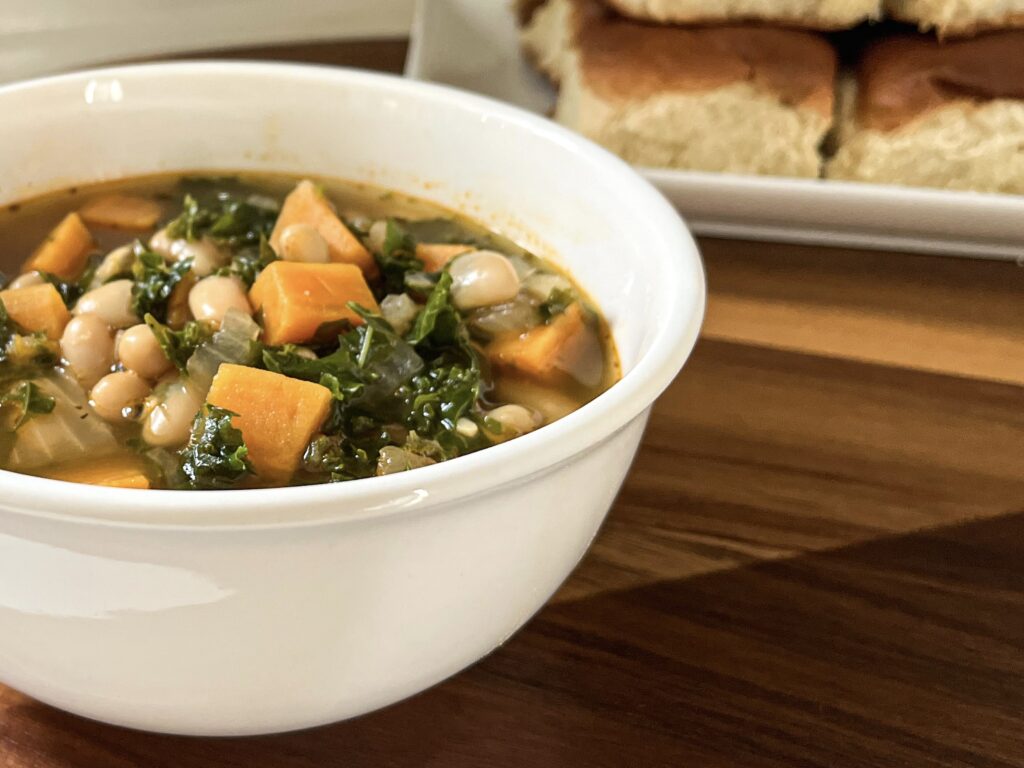 sweet potato and kale soup