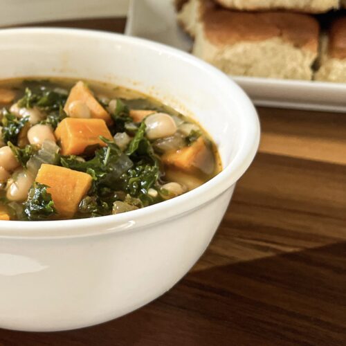 sweet potato and kale soup