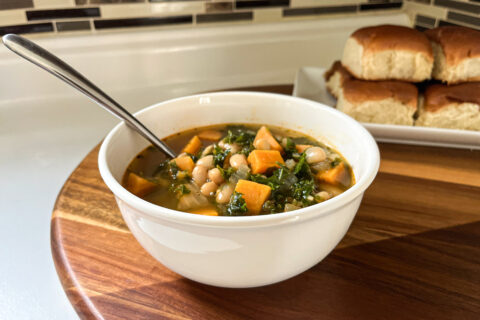 sweet potato and kale soup