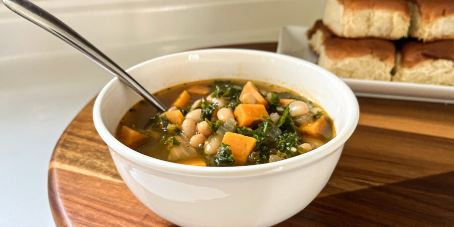 sweet potato and kale soup