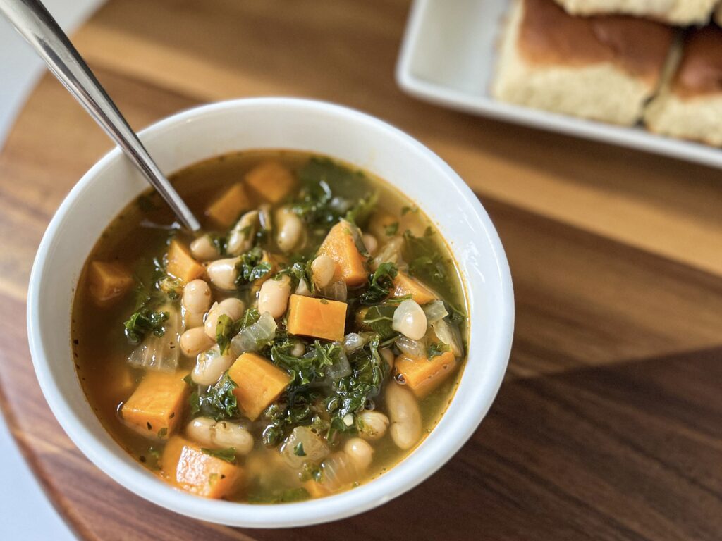 sweet potato and kale soup