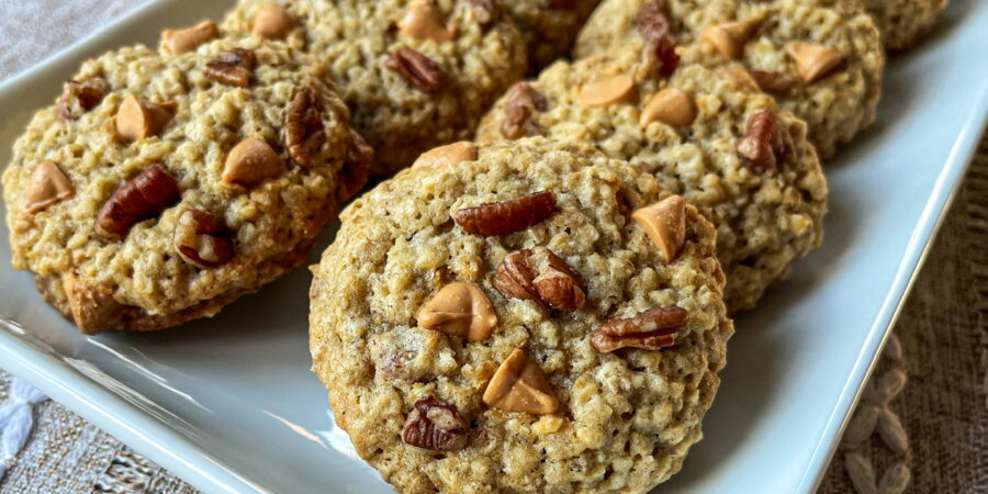 butterscotch pecan oatmeal cookies