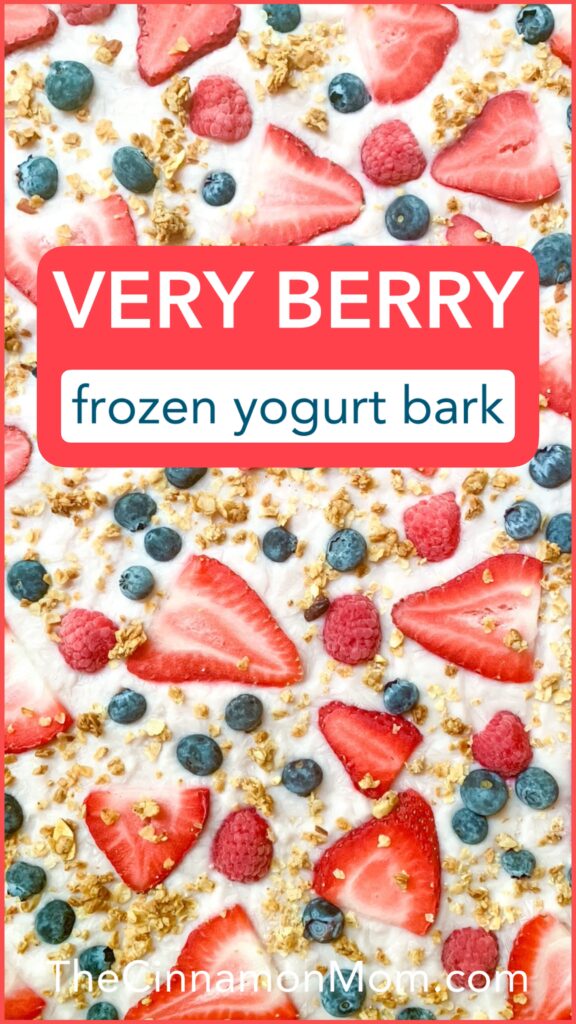 very berry frozen yogurt bark