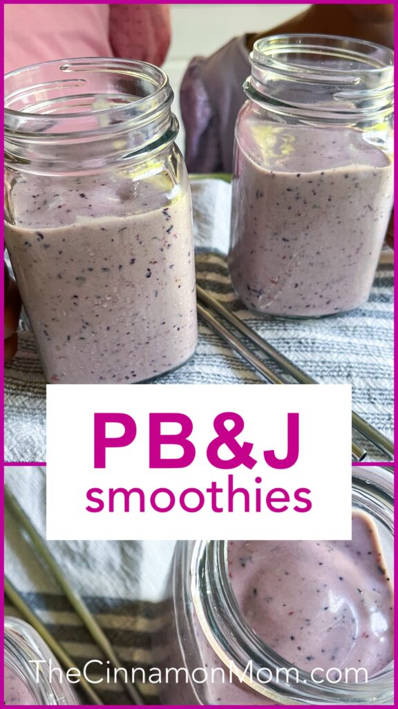 Peanut butter and jelly smoothie 
